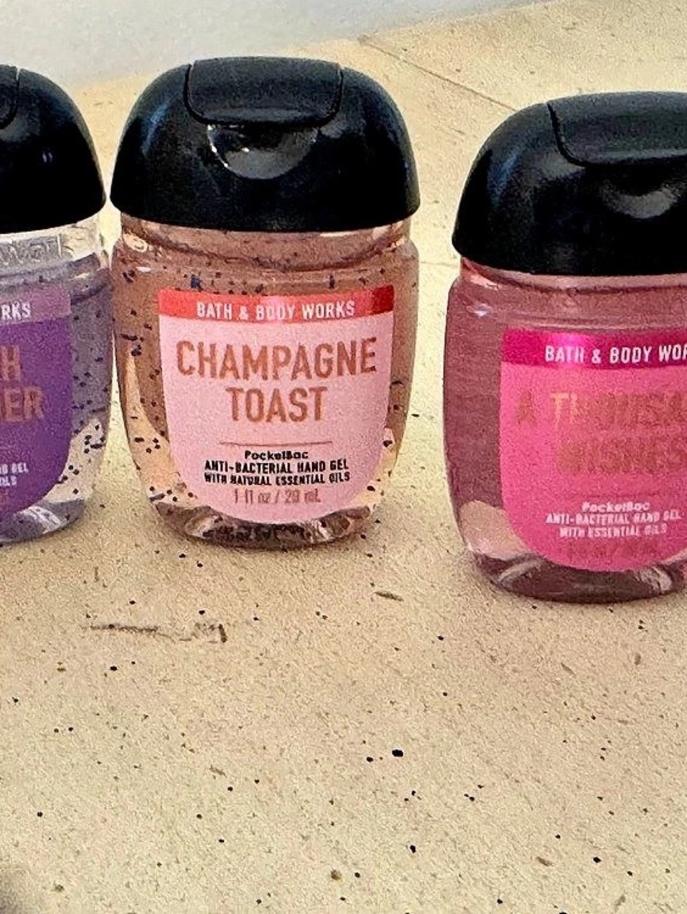 Bath & Body Works PocketBac Hand Sanitizer Set of 7 Hand Sanitizer Set Pink &